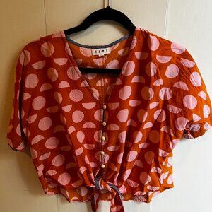 THML Polka Dot top NWOT